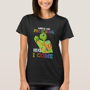 Camiseta Crianças Assistam Pré-Escola Aqui Eu Volto Para Sc