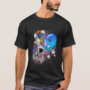 Camiseta Crianças Astronautas da 9ª Festa de aniversário Me