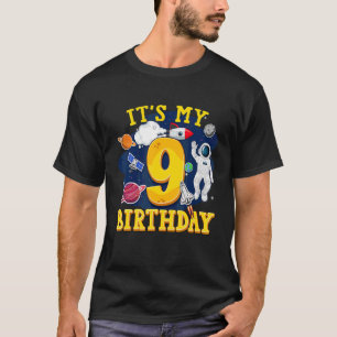 Camiseta Crianças Astronautas de 9 anos Astronauta Exterior