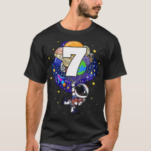 Camiseta Crianças Astronautas do Espaço Exterior Garoto de 
