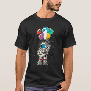 Camiseta Crianças Astronautas do Espaço Exterior Garoto pri