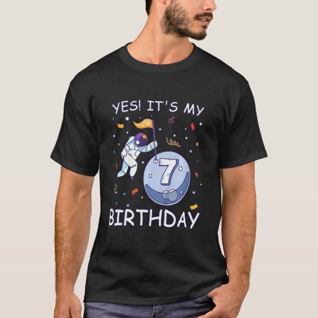 Camiseta Crianças Astronautas do Rocket Boy Ich Caixa 7 Ano (Frente)