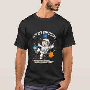 Camiseta Crianças Astronautas É o meu aniversário do Festa