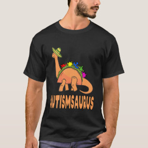 Camiseta Crianças Autismo-Saurus Consciencializam Dinossaur