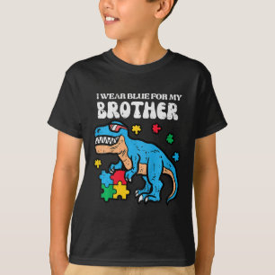 Camiseta Crianças Autismo Sensibilização Azul Para O Meu Ir
