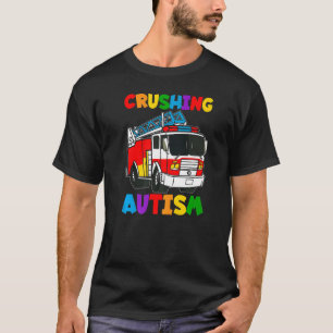 Camiseta Crianças autistas Autismo Sensibilização Esmagando