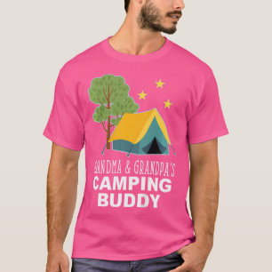 Camiseta Crianças Avó e vovô acampando neto amigo
