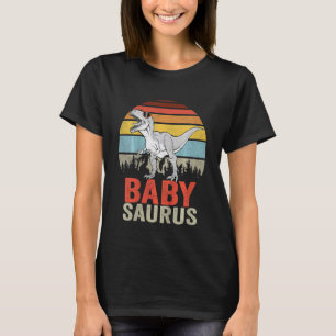 Camiseta Crianças Babysaurus Rex Dinossauro Bebê Saurus Fam