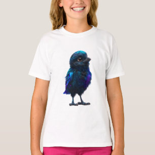 Camiseta Crianças Bebês Azul Celestial Cósmico Galáctico