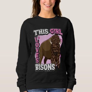 Camiseta Crianças Bison Cita Sabedoria Que Essa Menina Ama