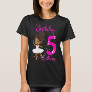Camiseta Crianças Black Ballerina 5 Tema 5 Yo