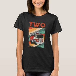 Camiseta Crianças, Bombeiro segundo aniversário de 2 anos