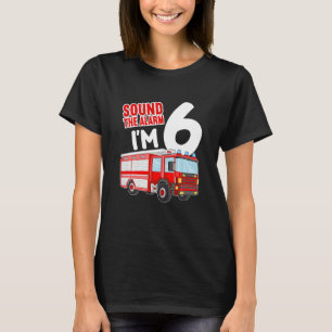 Camiseta Crianças Bombeiros 6 Ideia Aniversário Bombeiro 6 