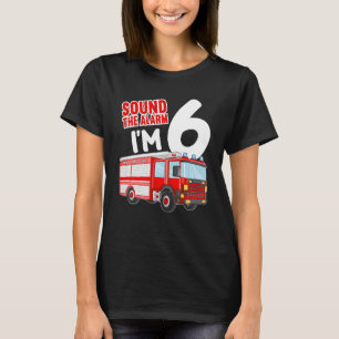 Camiseta Crianças Bombeiros 6 Ideia Aniversário Bombeiro 6