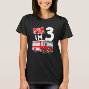 Camiseta Crianças Bombeiros aniversário de 3 anos Idea Bomb