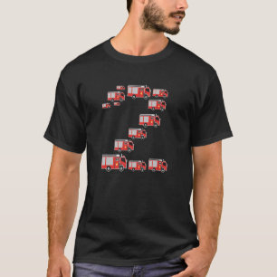 Camiseta Crianças Bombeiros de segundo aniversário Bombeiro