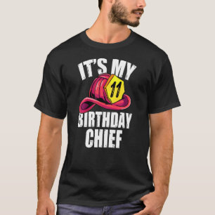 Camiseta Crianças Bombeiros Para Rapazes, 11 Festa de anive