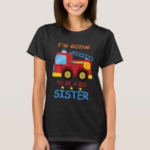 Camiseta Crianças Bombeiros Siblings Girls Anúncio B