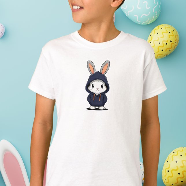 Camiseta Crianças bonitas de coelhinho de Páscoa (Criador carregado)