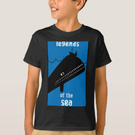 Camiseta Crianças Bonitas Mobilizam Monstro Do Mar Dick