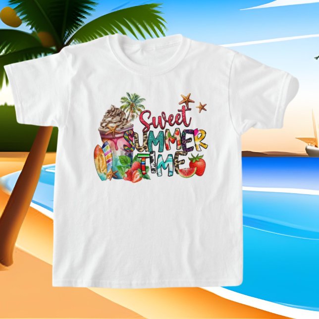 Camiseta crianças bonitinhas unisex doce Hora de verão arte (Criador carregado)
