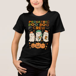 Camiseta Crianças Boo Boo Crew Fantasma Halloween