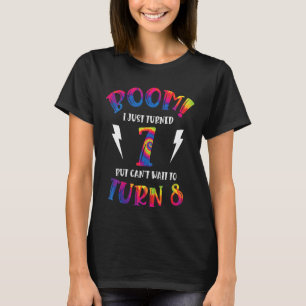 Camiseta Crianças Boom Eu Acabei De Fazer 7 Anos, Mas Não P