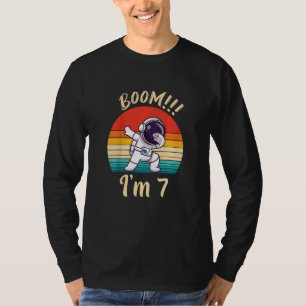 Camiseta Crianças Boom I Am 8 Dabbing Astronauta Boys 8º an
