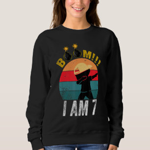 Camiseta Crianças Booon Dabbing Aniversário De 7 Anos
