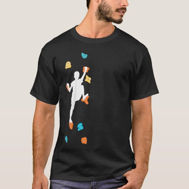 Camiseta Crianças Bouldering Clima Subindo Ha (Frente)