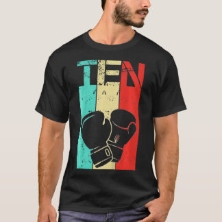 Camiseta Crianças Boxing 10 Menina De Aniversário Boxing 10