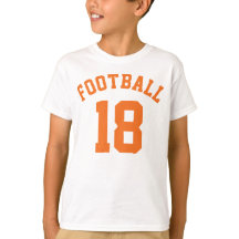 Crianças brancas e laranja | Sports Jersey Design