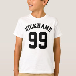 Camiseta Crianças brancas e negras azuis | Sports Jersey De