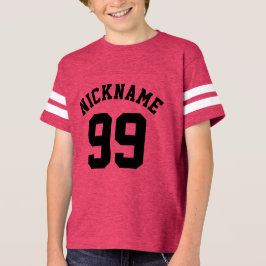 Camiseta Crianças brancas e negras azuis | Sports Jersey De