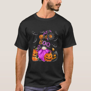 Camiseta Crianças Bruxa Boo Gnome Gráfico Crianças Morcegos