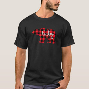Camiseta Crianças Buffalo Red Xadrez Crianças Bebidas Natal