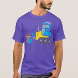 Camiseta Crianças Bulldozer Construção Chanukah Toddler Boy<br><div class="desc">Crianças Bulldozer Construção Chanukah Toddler Meninos Hanukkah.</div>