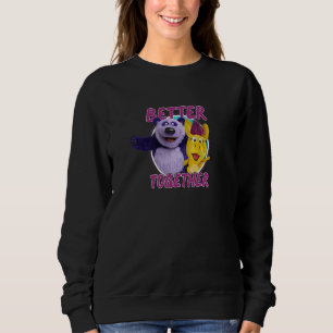 Camiseta Crianças Burro Hodie E Panda Roxo Juntos São Melho
