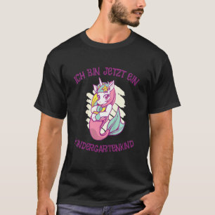 Camiseta Crianças Caixa Jetzt Ein Kindergartenkind I Girl K