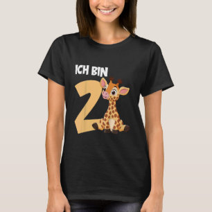 Camiseta Crianças Caixa Schon 2 Garoto Girafa 2 Anos segund
