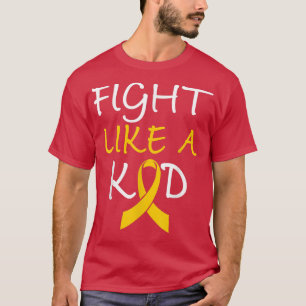 Camiseta Crianças Canceres de infância Sensibilização Lutar