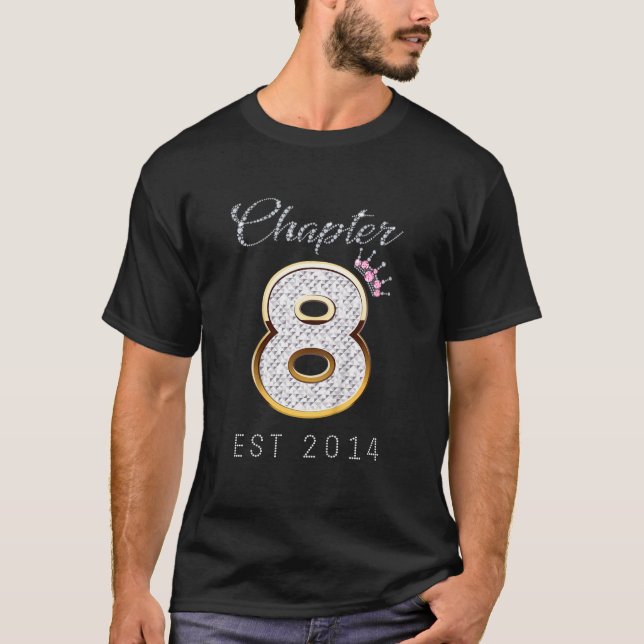 Camiseta Crianças Capítulo 8 Est. 2014 8º Aniversário Da Ra (Frente)
