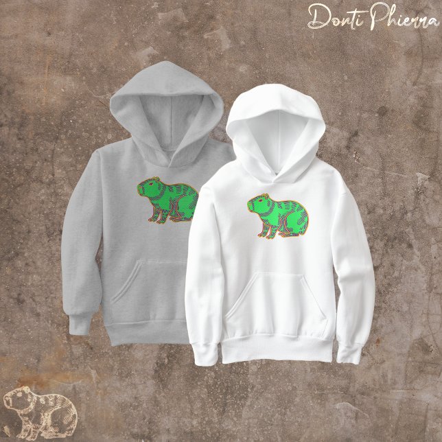 Camiseta Crianças Capivara Neon  (Criador carregado)