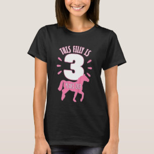 Camiseta Crianças Cavaleiro Preto Três Meninas De 3 Anos 3r