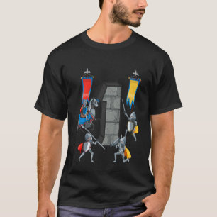 Camiseta Crianças Cavaleiros Medievais da Idade Média Caste