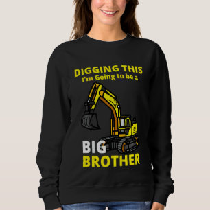 Camiseta Crianças cavando isso Eu vou ser um grande irmão K