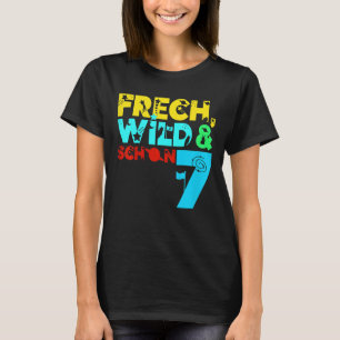 Camiseta Crianças Cheeky Wild & schon 7 Birthday Boy 7 Anos