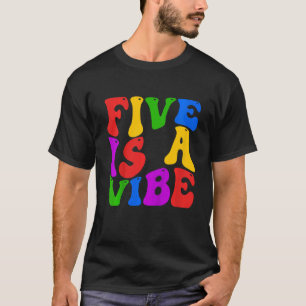 Camiseta Crianças Cinco É Um Tema De Aniversário De 5 De Fo
