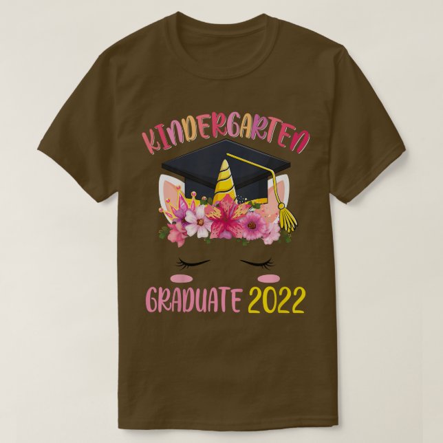 Camiseta Crianças Classe De Formando De Jardim De Infância  (Frente do Design)