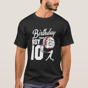 Camiseta Crianças com 10 anos de idade Tema de Festa de an